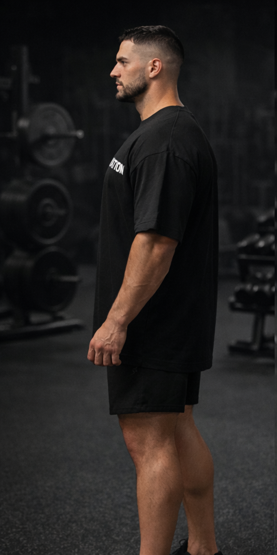 Discipline Oversized Gym T-Shirt (180 GSM Cotton)